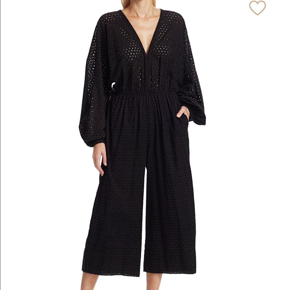 RHODE Blake Eyelet Cropped Jumpsuit - Picture 2 of 6